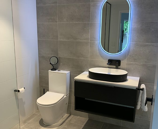 Bathroom with Vanity — Home Builders in Gold Coast, QLD